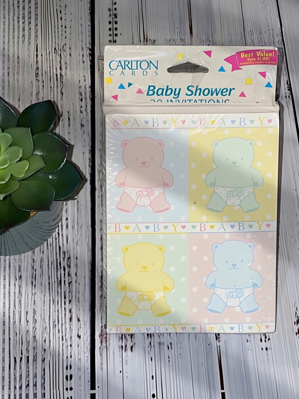 NWT Vintage Carlton Cards Baby Shower
Invitations NOS Sealed (20 Total)